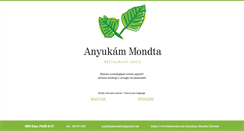 Desktop Screenshot of anyukammondta.hu