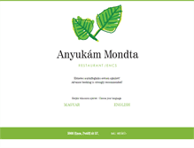 Tablet Screenshot of anyukammondta.hu